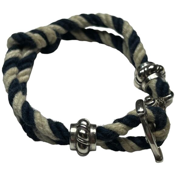 Nautical Camo Rope Bracelet with Anchor Charms - Picture 3 of 7